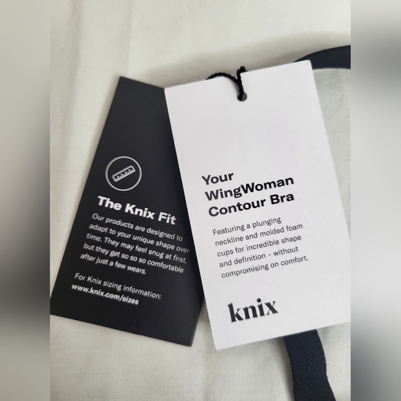 Knix Wingwoman Contour Bra Black Padded Wireless Adjustable Size (5) 38C/D 40C - Picture 7 of 13